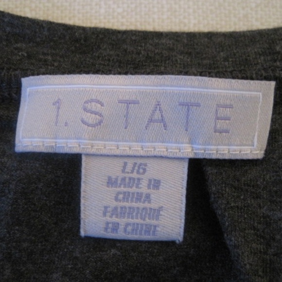 I STATE Grey Top - Picture 3 of 3